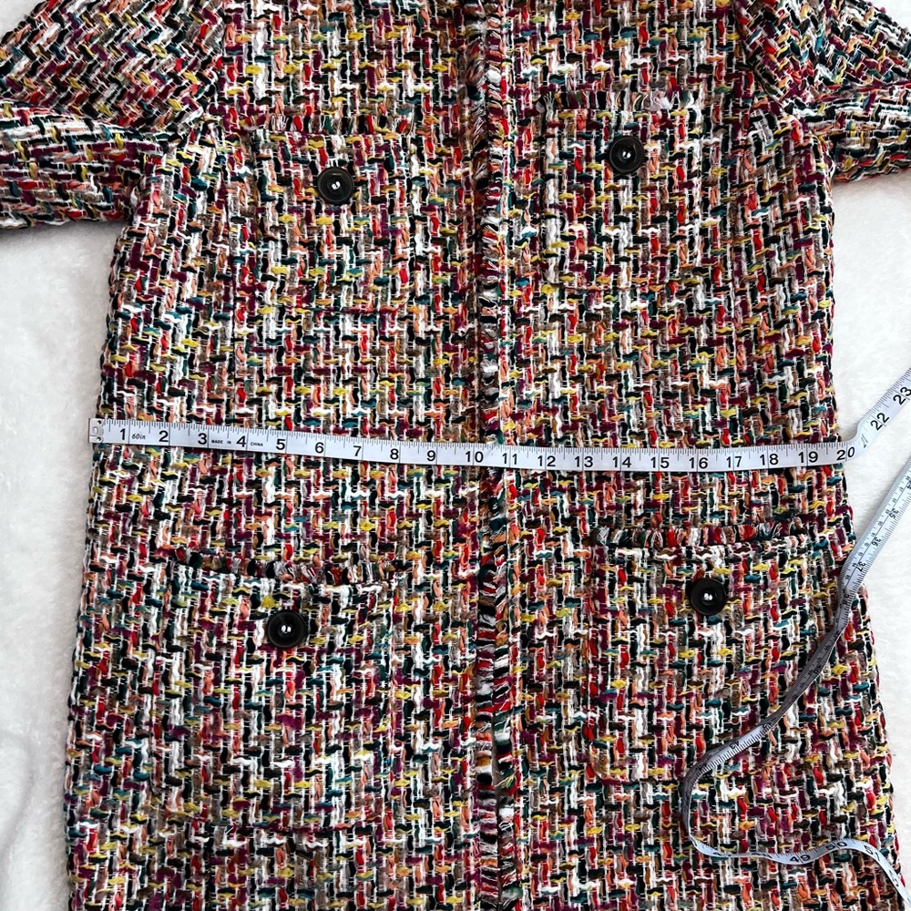 Talbots NWT Candy Tweed Fringe Topper Blazer Size 6‎ - Picture 11 of 14